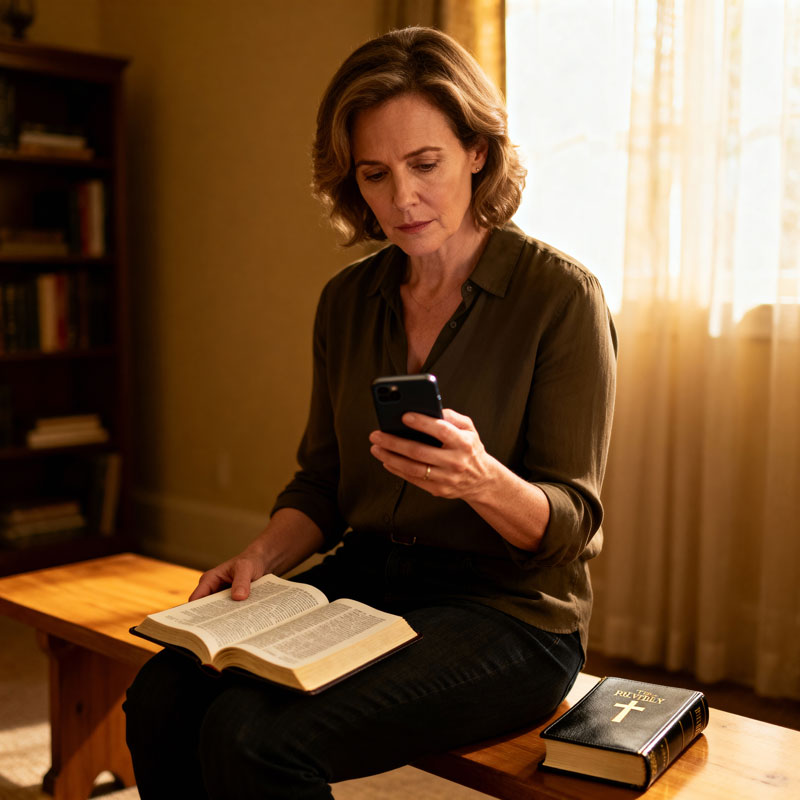 Woman with Bible